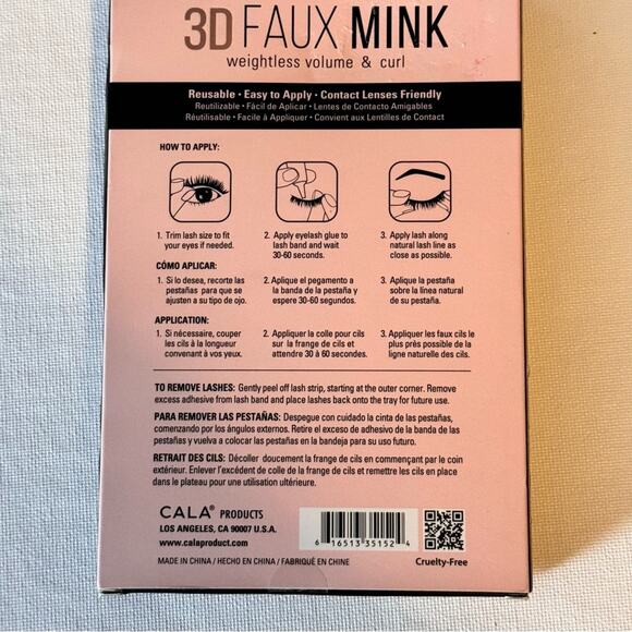 CALA 3D Faux Mink Weightless Volume & Curl Bossy Multi-pack  Strip Lashes NWT - Picture 7 of 13